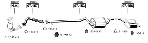 ASMET FO072200 Exhaust System